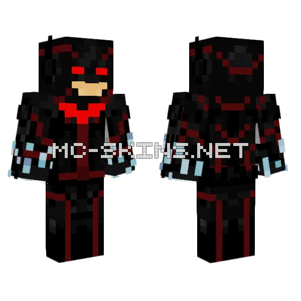 Batman Apokolips War Minecraft skin, front and back