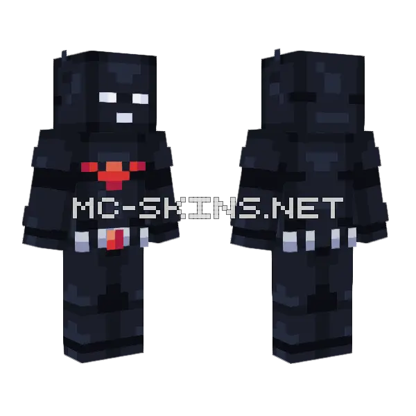 Batman Beyond Hive Style Minecraft skin, front and back