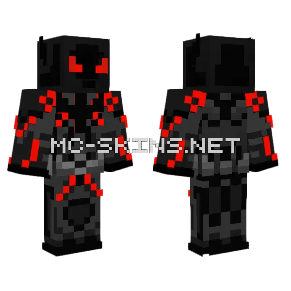 Batman Beyond Skin Minecraft skin, front and back