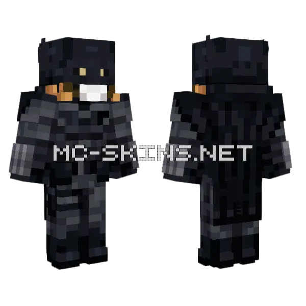 Batman Bidoof Minecraft skin, front and back