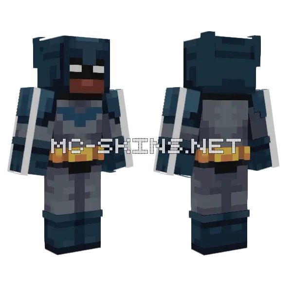 Batman Mby Minecraft skin, front and back