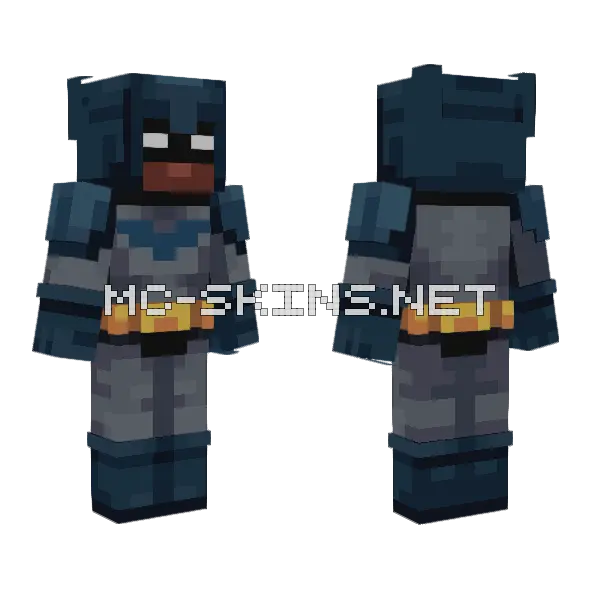 Batman Mby Minecraft skin, front and back