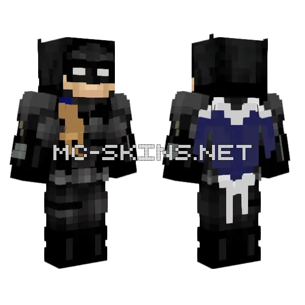 Batman Prince Minecraft skin, front and back