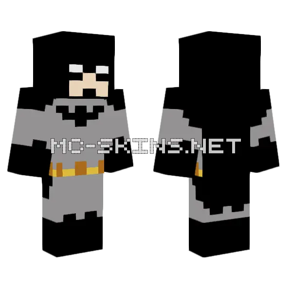 Batman Skin Minecraft skin, front and back
