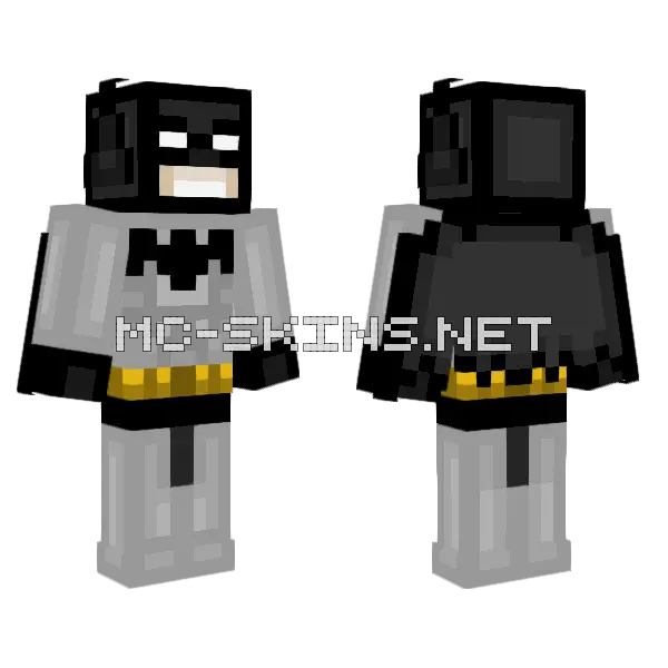 Batman Skin Minecraft skin, front and back