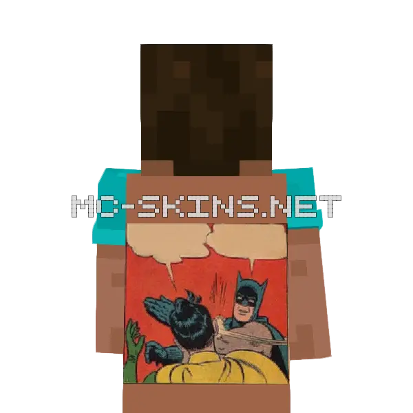 Batman Slapping Robin cape, outside and lining