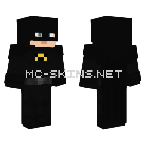 Batman The Flash Minecraft skin, front and back