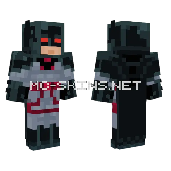 Batman Thomas Wayne Flashpoint Minecraft skin, front and back