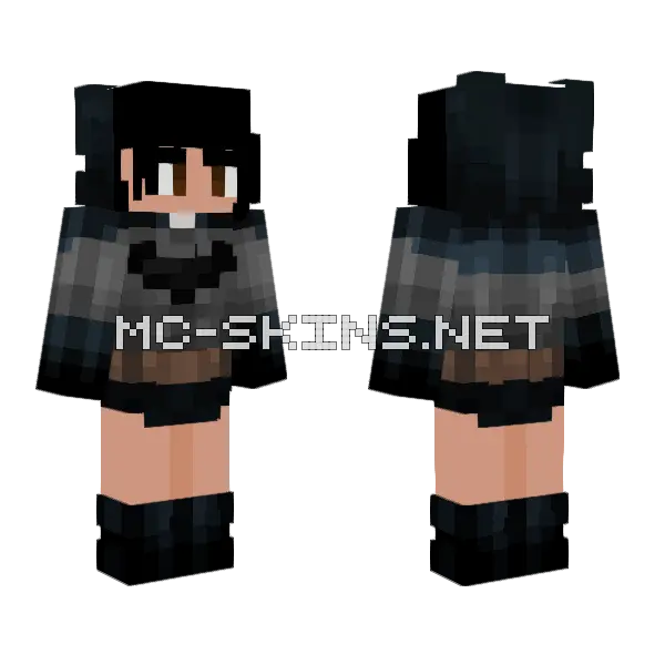 Batmeela Minecraft skin, front and back