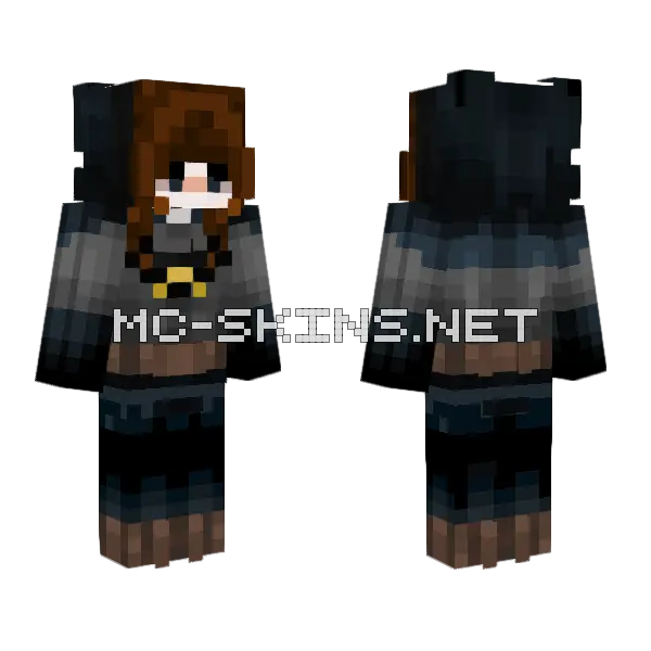 Bats Slim Version Minecraft skin, front and back