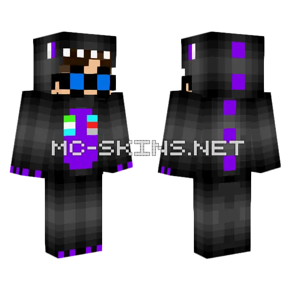 Batted Dinossauro 2025 Minecraft skin, front and back