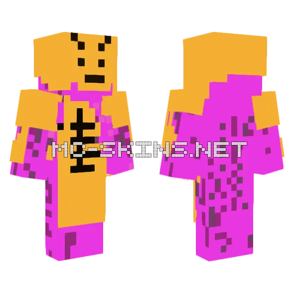 Battle Blob Minecraft skin, front and back
