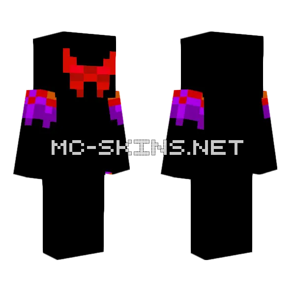 Battle Null Null Minecraft skin, front and back