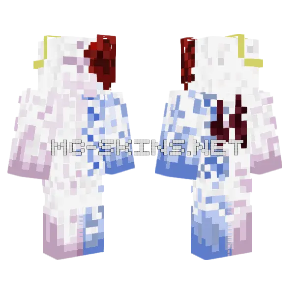 bbgggg Minecraft skin, front and back