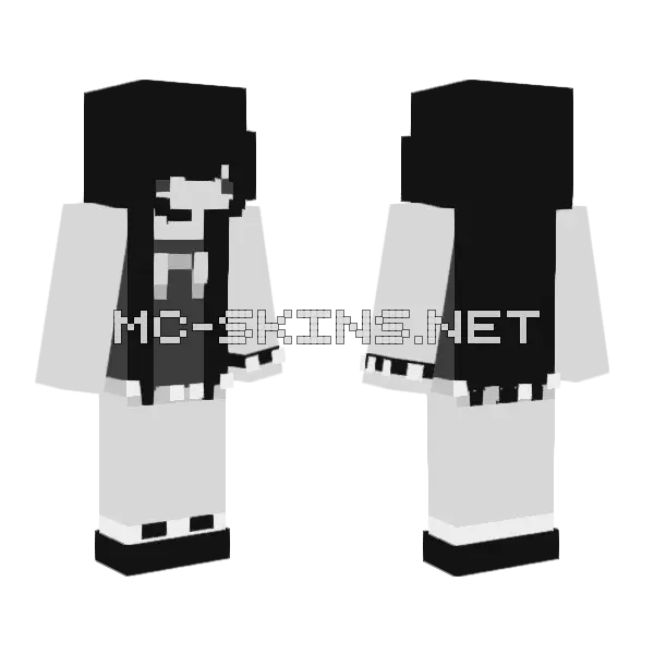 Bbwww Minecraft skin, front and back