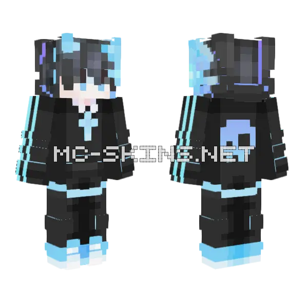 Bchris Minecraft skin, front and back