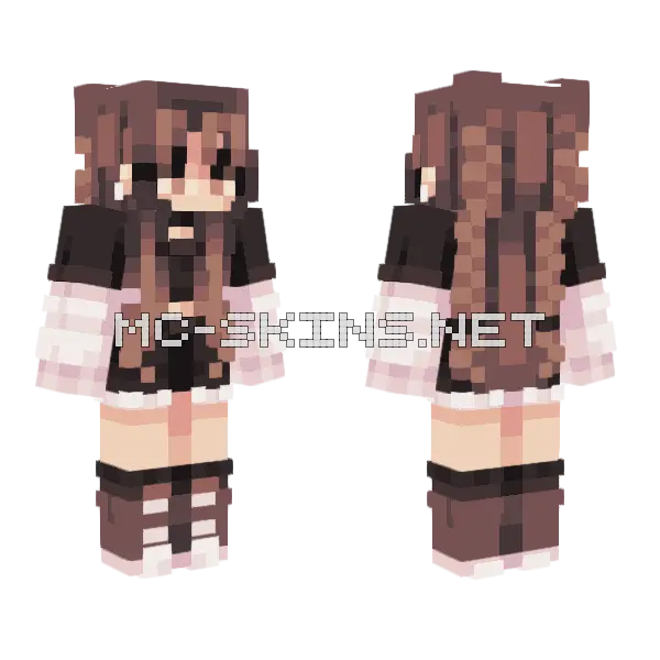 bdhfbhsjfg Girl Minecraft skin, front and back