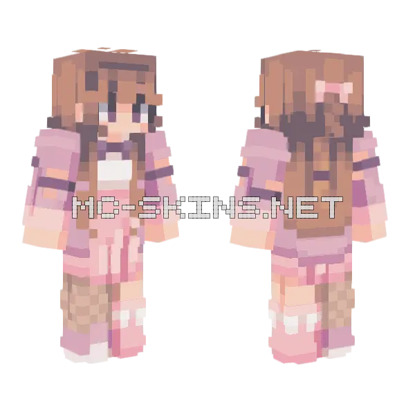 Be Mine Minecraft skin, front and back