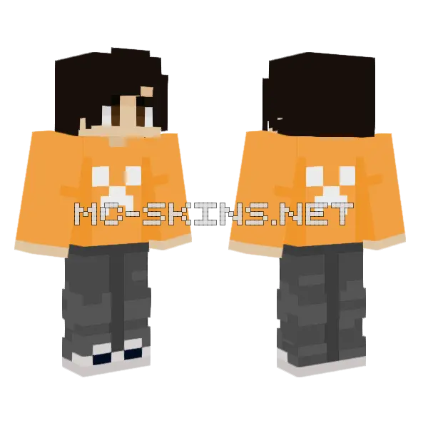 Be The Change Minecraft skin, front and back