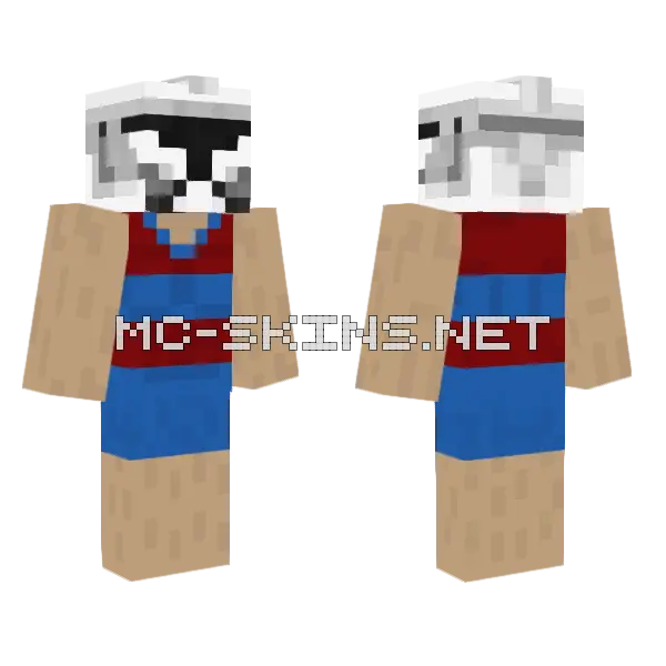Beach Clone Trooper Lego Minecraft skin, front and back