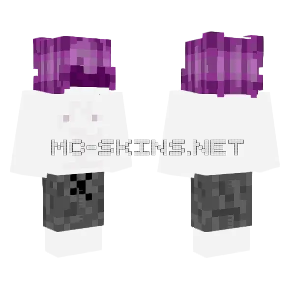 Beach Feather Minecraft skin, front and back
