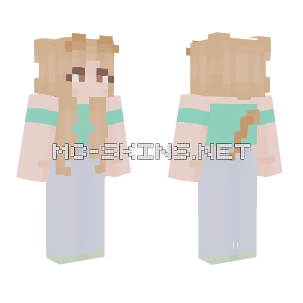 Beanbag Reshade Minecraft skin, front and back