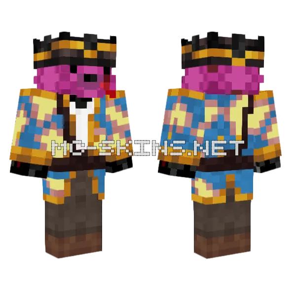 Bear Cherry Bomb Minecraft skin, front and back