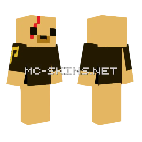 Bear Of Flow Minecraft skin, front and back