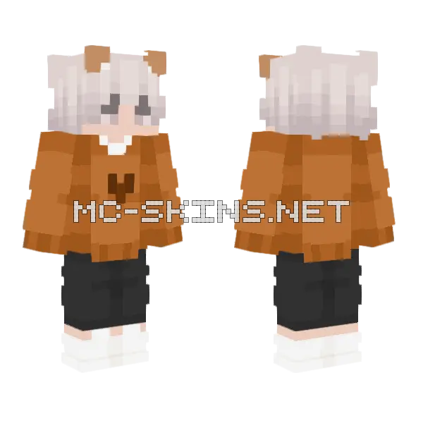 Bear Skin 3 Minecraft skin, front and back