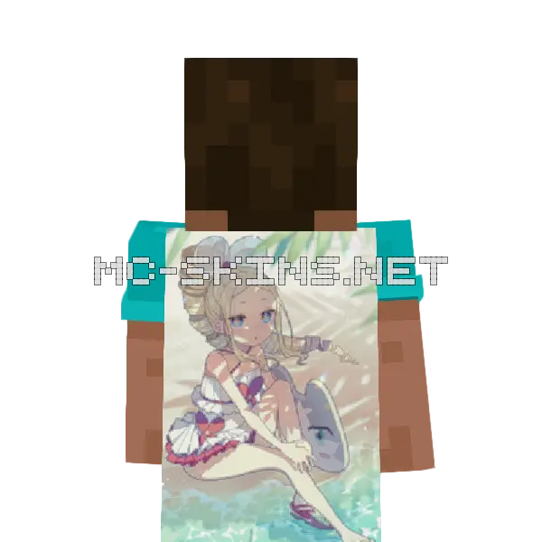 Beatrice Swimsuit cape, outside and lining