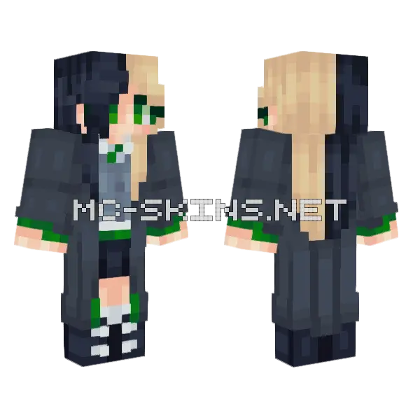 Beautie Remake Minecraft skin, front and back