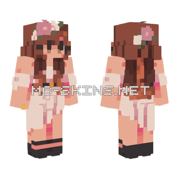 Beauty RCE Minecraft skin, front and back