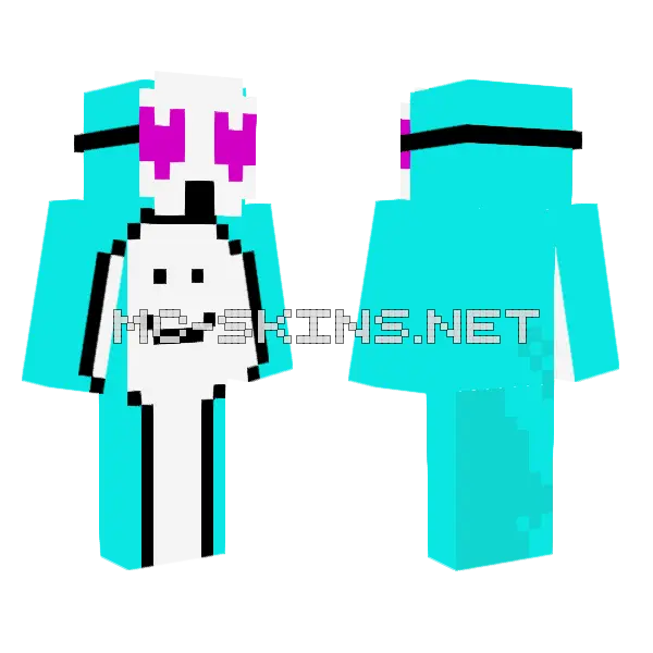 Bebofanta13 Enamorao Minecraft skin, front and back