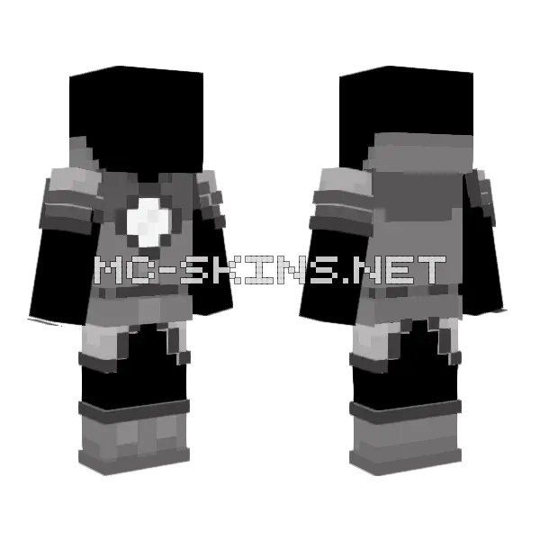 Bedwars Armor Challenge Minecraft skin, front and back