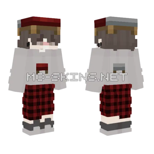 Bedwars Skin Minecraft skin, front and back