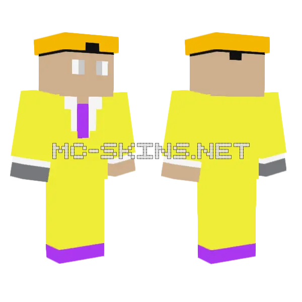 Bedz In A Suit Minecraft skin, front and back