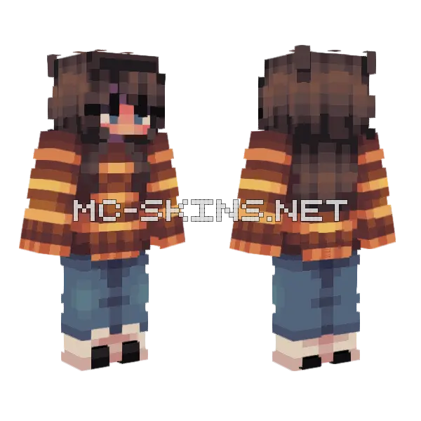 Bee Minecraft skin, front and back