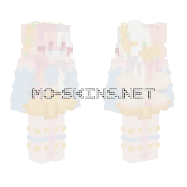 Bee Hunting For Honey Minecraft skin, front and back
