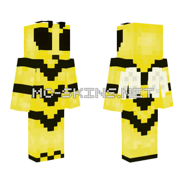 Bee Im Editing Minecraft skin, front and back