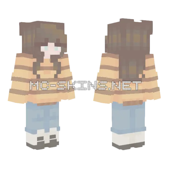 Bee Remake Minecraft skin, front and back