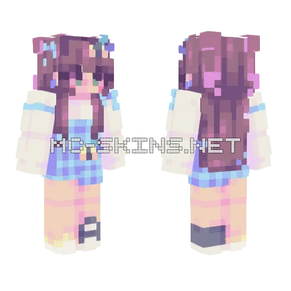 Bee Utiful Rce Minecraft skin, front and back