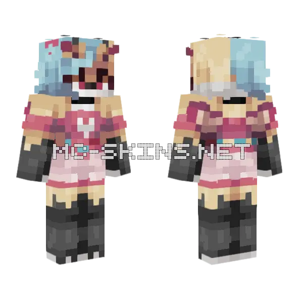 Beelzebub Demon Skin Minecraft skin, front and back