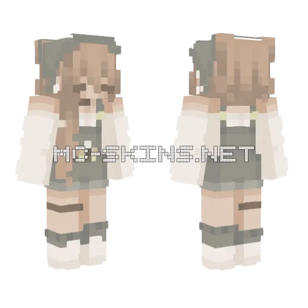 Beeyou Girl Minecraft skin, front and back
