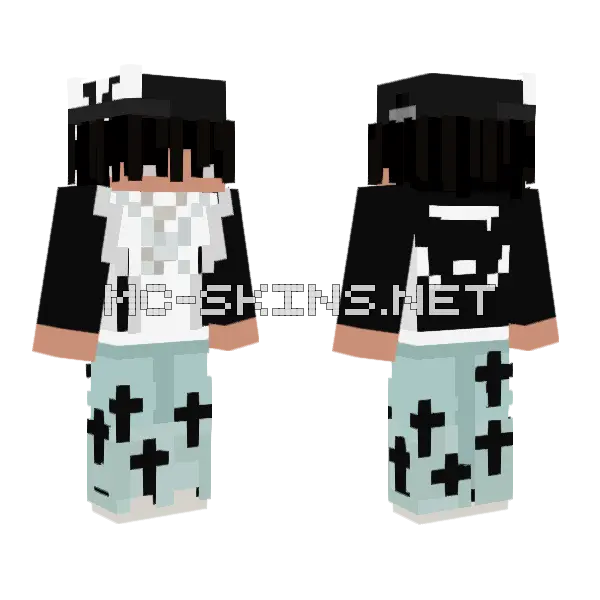 Beezy Minecraft skin, front and back