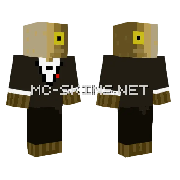 Beigecarp Suit Minecraft skin, front and back