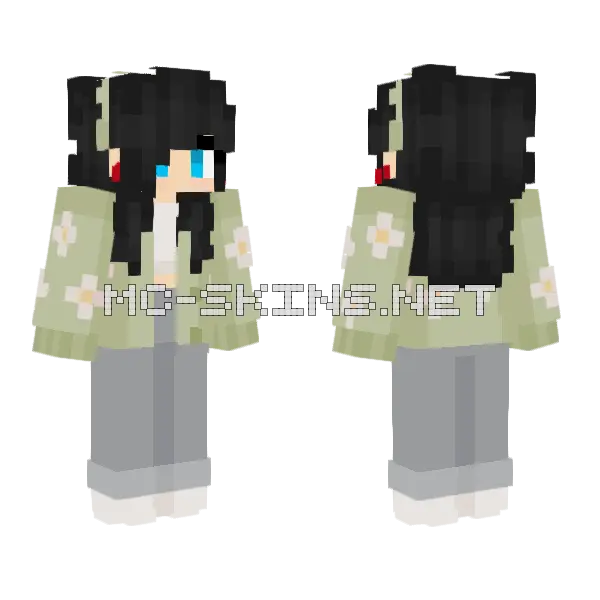 Bejmaksi Girl Minecraft skin, front and back