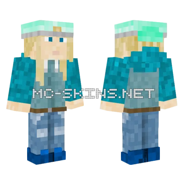 Bell Outfit Minecraft skin, front and back