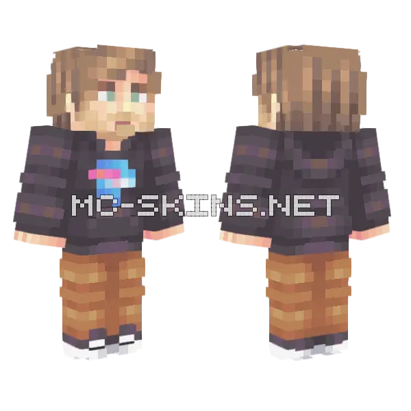 Bella 2 0 Mr Beast Minecraft skin, front and back