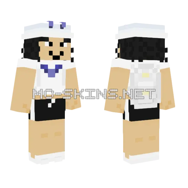 Bellasaurus Minecraft skin, front and back