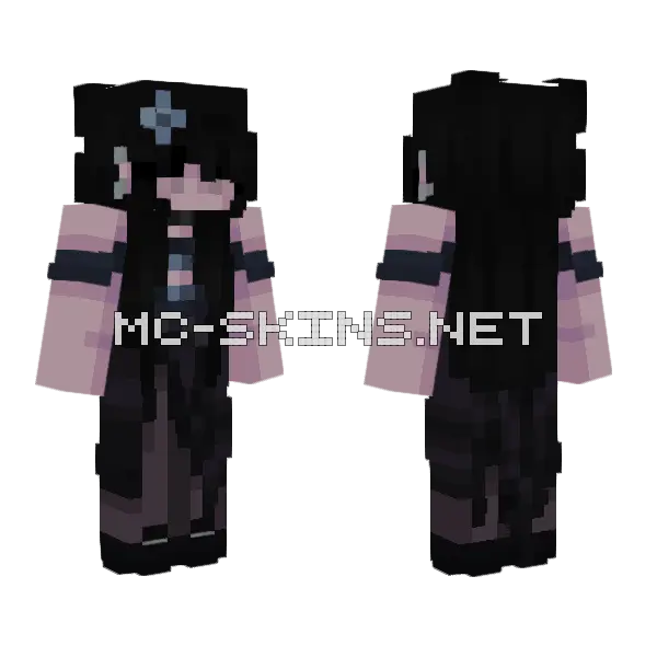 Belle Fleur Minecraft skin, front and back